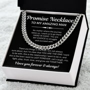 Promise Necklace For Him, Promise Gifts For Him, Boyfriend Promise Necklace, Guy Valentine Gift, Boyfriend Birthday Gift, Necklace Gift for Husband